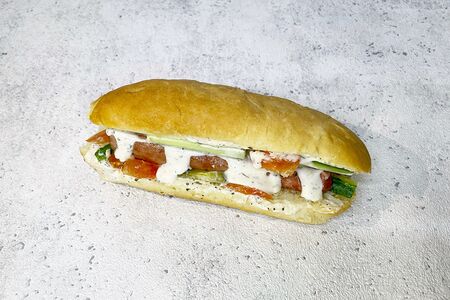 Хот-дог с молочной сосиской