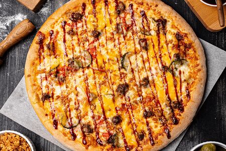 Пицца Чизбургер барбекю