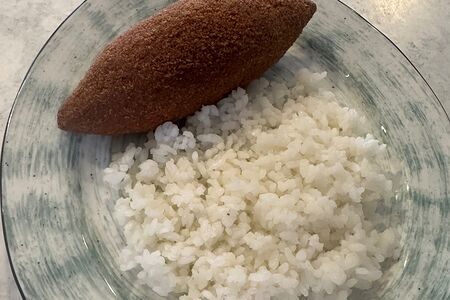 Котлета по-киевски с рисом