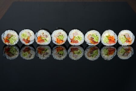 Корейские роллы с курицей