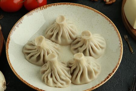 Хинкали с грибами