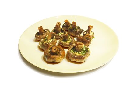 Шампиньоны гриль