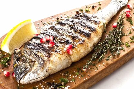 Шашлык из сибаса