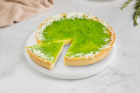 Чизкейк с киви и крыжовником