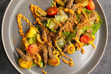 Салат с говядиной