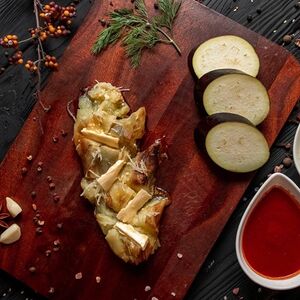 Баклажаны в чесночно-сливочной заправке