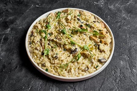 Ризони с курицей и грибами