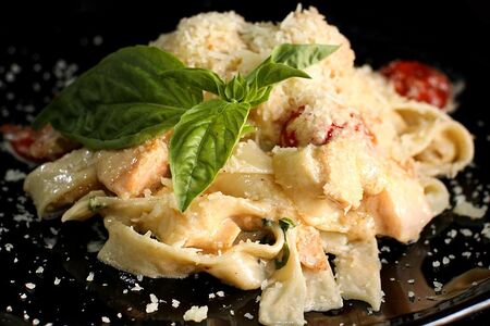 Паста с лососем