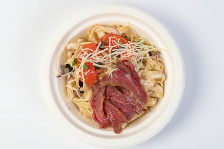 Паста с вяленой уткой