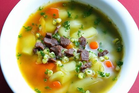 Рассольник со сметаной