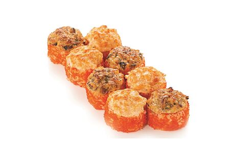 Запеченный ролл Шахмат. Креветка & Миди