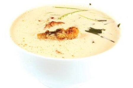 Сливочный суп с угрём