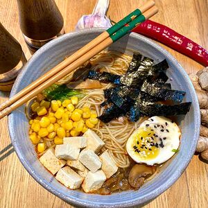 Мисо рамен с грибами и тофу