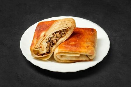 Блин фаршированный с мясом