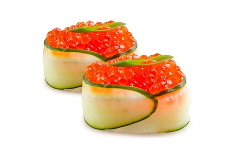 Суши с красной икрой