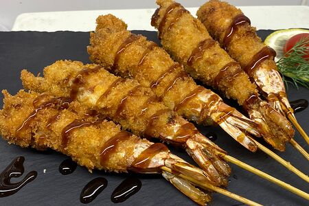 Королевские креветки в темпуре