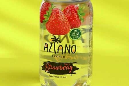 Напиток Aziano Strawberry exotic газированный