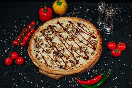 Пицца Сливочный жюльен