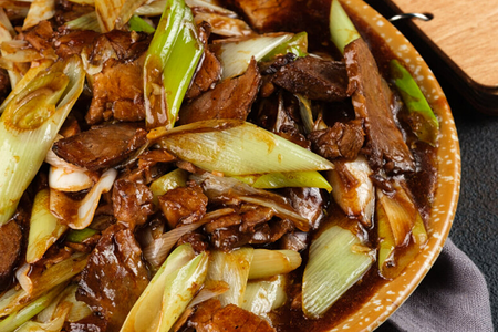 316 Говядина в соусе Хойсин с фри