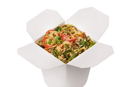 Рис с говядиной и овощами