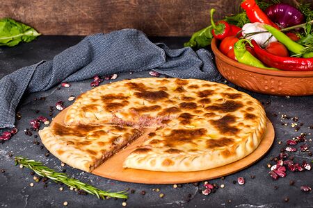 Осетинский пирог с фасолью