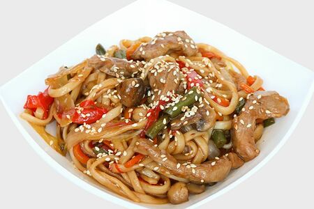 Лапша удон в соусе терияки