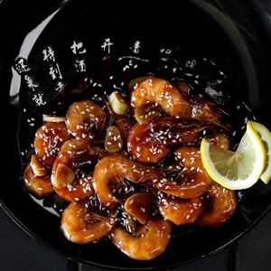 Креветки в чесночном соусе унаги