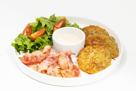 Драники с беконом