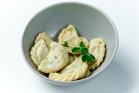 Вареники с картофелем и беконом