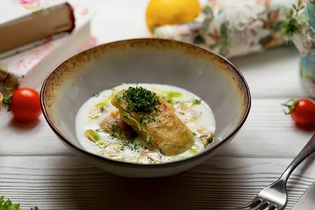 Голубцы с овощами и пшеном на кокосовом молоке