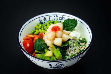 Поке с гребешком