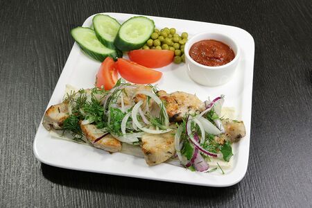 Шашлык из филе грудки индейки