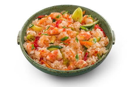 Тяхан с креветкой