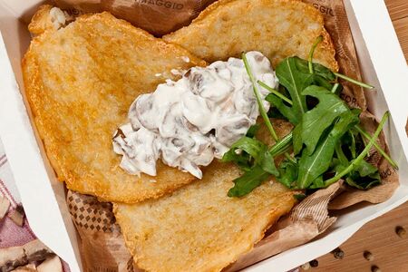 Драники с грибами