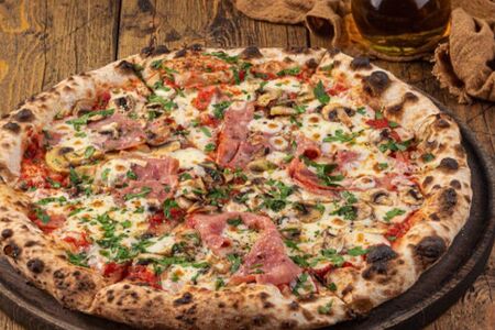 С ветчиной из индейки и грибами