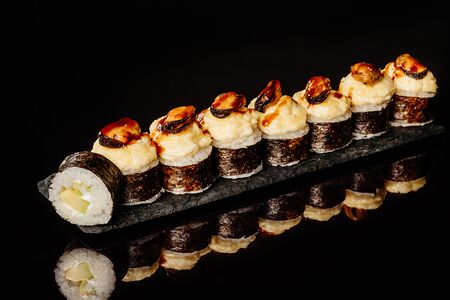 Запечённый с мидиями