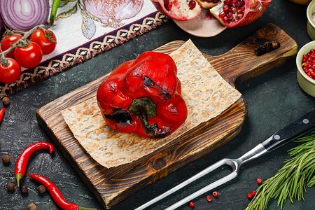 Перец болгарский на мангале