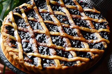 Черничный пирог (порция)