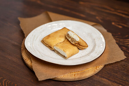 Блины, фаршированные творогом