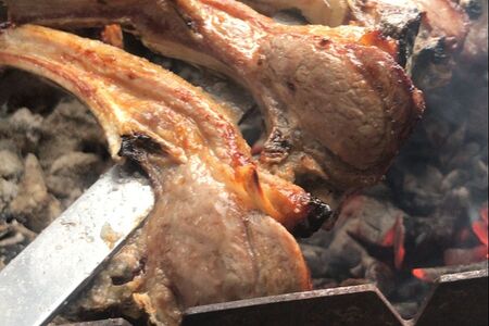 Шашлык из бараньей корейки