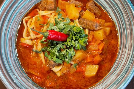 Лагман убекский с говядиной