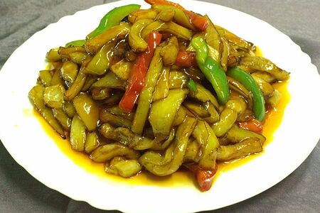 Баклажан, жаренный соломкой в кисло-сладком соусе 602 (2)