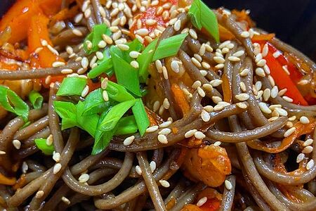 Соба с креветками