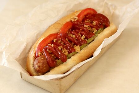 Датский хот-дог открытый