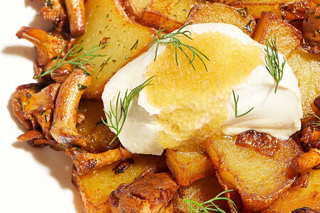 Картошка с лисичками