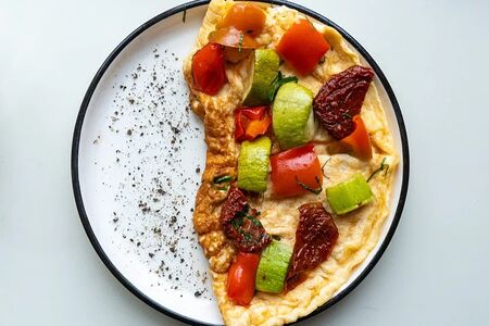 Омлет с овощами