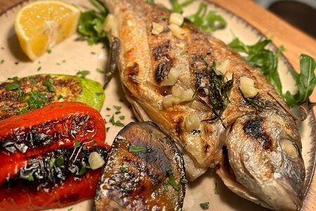 Дорадо на гриле