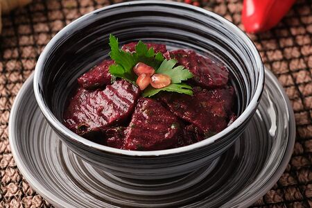 Свекла в соусе ткемали