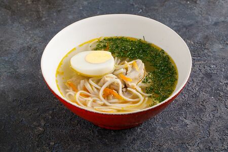 Домашний суп-лапша с курицей