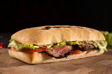 Чиабатта с ростбифом